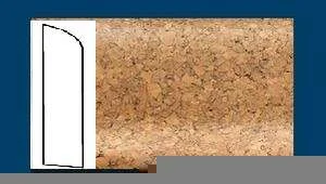 Плинтус пробковый ArtCorkDesing С 106 (Колер 8) 10х60х910 мм в Сыктывкаре
