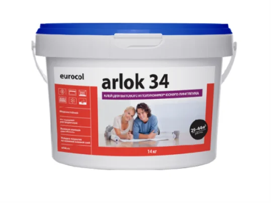Клей Arlok 34 (4 кг) 320-480 г/м2, для бытового линолеума в Сыктывкаре