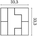Декоративная панель Orac W103 (33.3x33.3x2.5 см) в Сыктывкаре