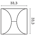 Декоративная панель Orac W107 (33.3x33.3x2.9 см) в Сыктывкаре