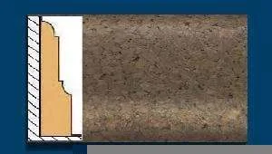 Плинтус пробковый ArtCorkDesing С 103 (Колер 7) 12х65х910 мм в Сыктывкаре