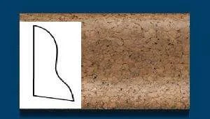 Плинтус пробковый ArtCorkDesing С 102 (Колер 9) 20x40x910 мм в Сыктывкаре