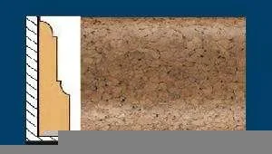 Плинтус пробковый ArtCorkDesing С 103 (Колер 9) 12х65х910 мм в Сыктывкаре