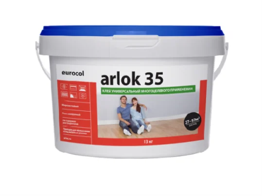 Клей Arlok 35 (13 кг) 230-490 г/м2, контактный для ПВХ покрытий в Сыктывкаре