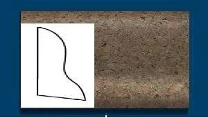 Плинтус пробковый ArtCorkDesing С 102 (Колер 7) 20x40x910 мм в Сыктывкаре