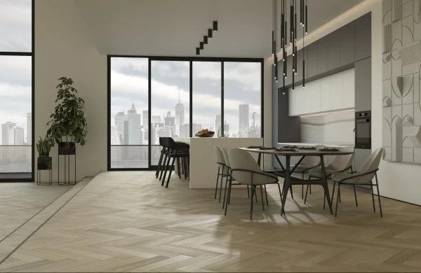 Паркетная доска Quartz Parquet Английская Ёлка Дуб Лимба 33-405 в Сыктывкаре