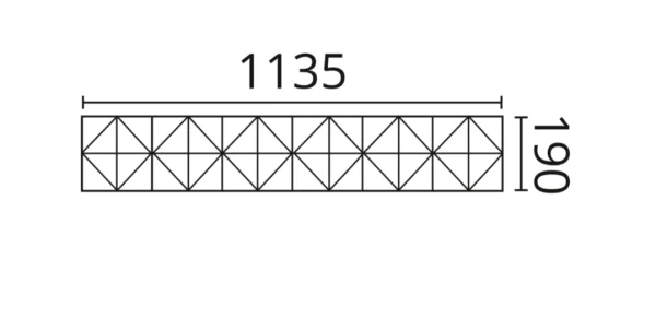 Декоративная панель NMC Arstyl Pyramid (113.5x19x1.8 см) в Сыктывкаре