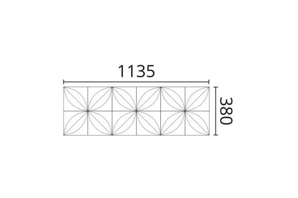 Декоративная панель NMC Arstyl Flower (113.5x38x2.8 см) в Сыктывкаре