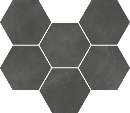 Керамогранит Italon Континуум Петрол Мозаика Гексагон (Натуральная 25х29) в Сыктывкаре