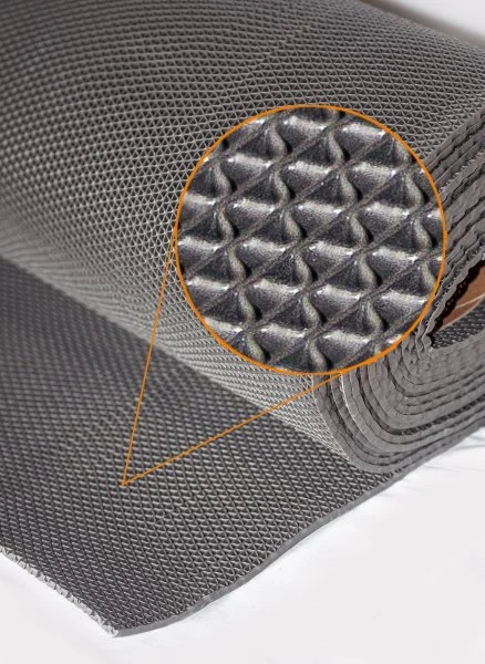 Грязезащитное рулонное покрытие ЗигЗаг Серый 5 мм (1,2 м) Китай в Сыктывкаре