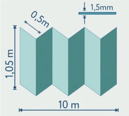 Подложка Солид 1,5мм гармошка для LVT (10.5м2) в Сыктывкаре