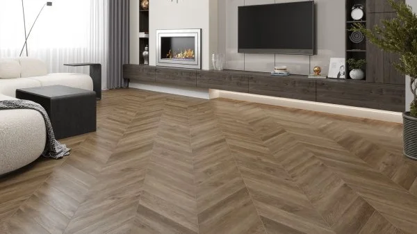 Кварц-виниловая плитка Alpine Floor Chevron Макадамия ECO 20-5 (2,5 мм. 43 класс) в Сыктывкаре