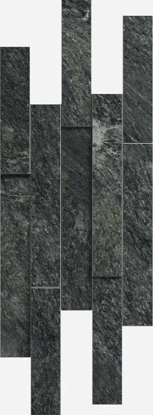 Керамогранит Italon Скайфолл Неро Брик 3D (Патинированная, 28х78) в Сыктывкаре