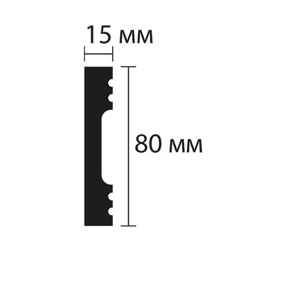 Плинтус NMC Wallstyl FD8 (80х15х2000 мм) в Сыктывкаре