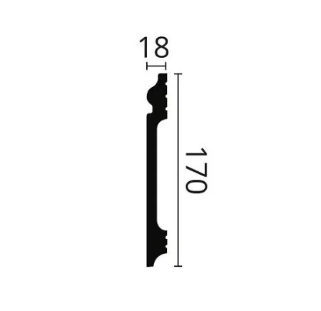 Плинтус NMC Wallstyl FL17 (170х18х2000 мм) в Сыктывкаре