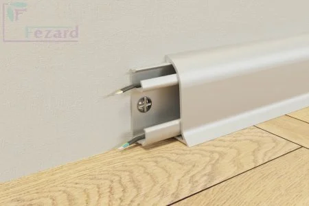 Алюминиевый плинтус Fezard Серебро 43х22х2,5м в Сыктывкаре