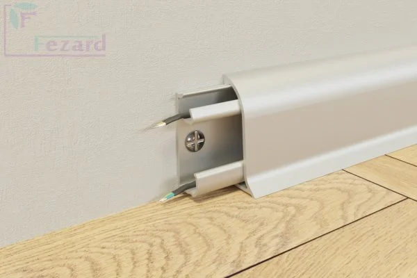 Алюминиевый плинтус Fezard Серебро 43х22х2,5м в Сыктывкаре