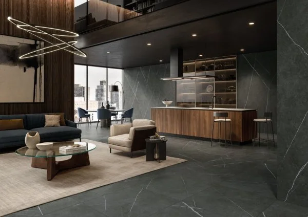 Керамогранит Italon Метрополис Империал Блэк 120х278 (Натуральная и Реттифицированная) в Сыктывкаре