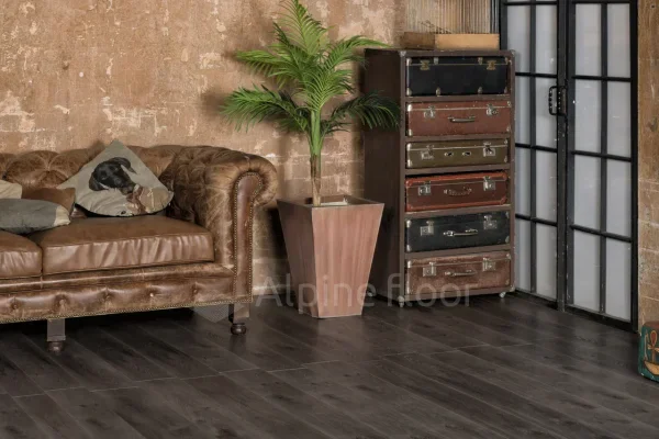 Кварц-виниловая плитка Alpine Floor Premium XL Дуб Торфяной ЕСО 7-11, 8 мм. 43 класс в Сыктывкаре