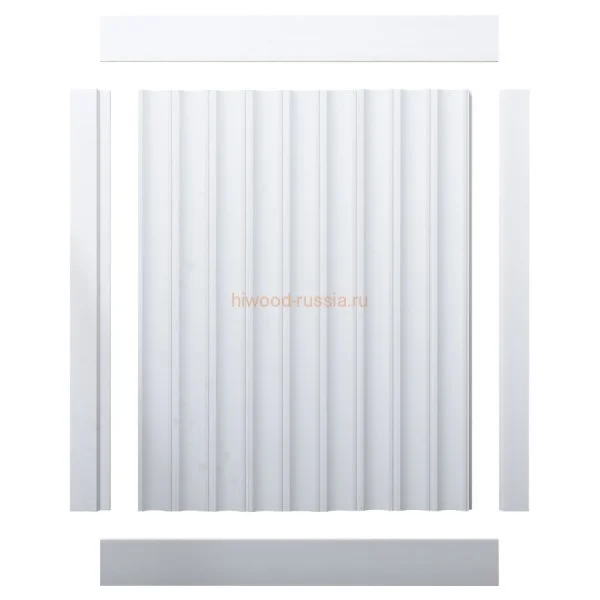 Финишный молдинг LF124A NP правый белый (42х12х2700мм) в Сыктывкаре