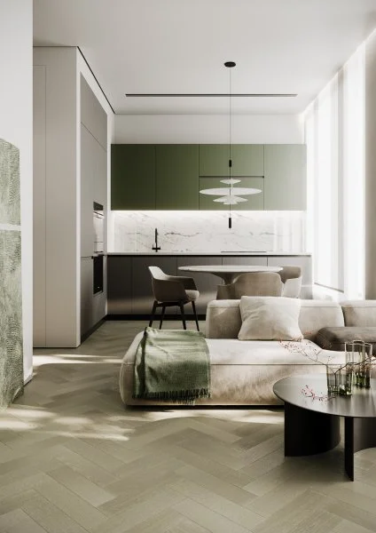 Паркетная доска Quartz Parquet Штучный паркет Дуб Лунный 44-1258-08 в Сыктывкаре