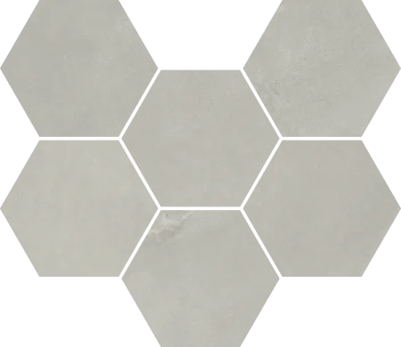 Керамогранит Italon Континуум Сильвер Мозаика Гексагон (Натуральная 25х29) в Сыктывкаре