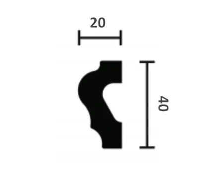 Молдинг NMC Wallstyl WL2 (40х20х2000 мм) в Сыктывкаре