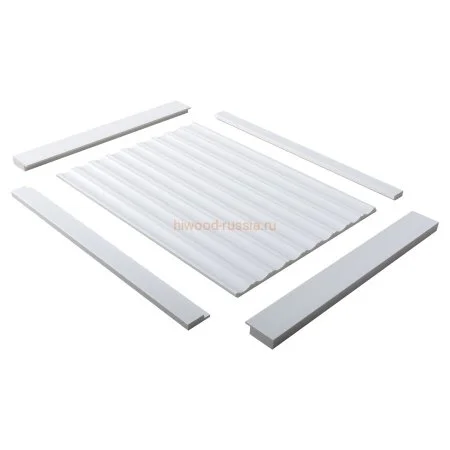 Финишный молдинг LF124A NP правый белый (42х12х2700мм) в Сыктывкаре