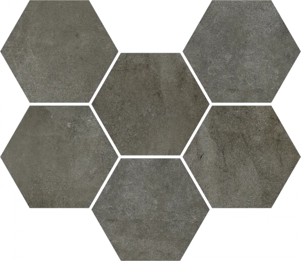 Керамогранит Coliseum Экспо Дарк Мозаика Гексагон (Натуральная, 25х29) в Сыктывкаре
