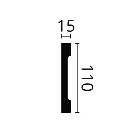 Плинтус NMC Wallstyl FD2S (110х15х2000 мм) в Сыктывкаре