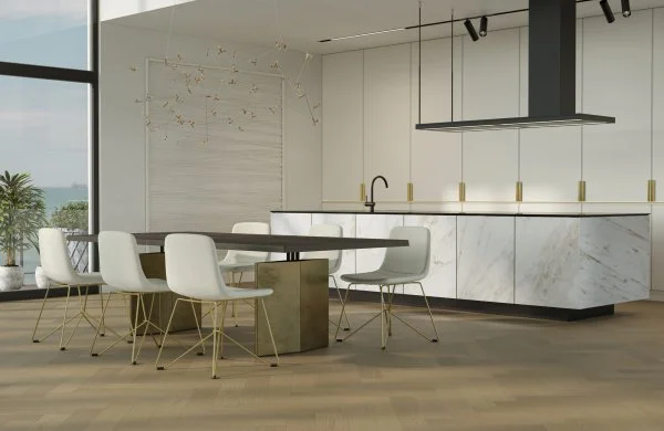 Паркетная доска Quartz Parquet Английская Ёлка Дуб Шампань 33-414 в Сыктывкаре