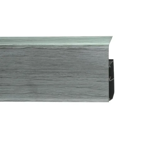 Пластиковый плинтус Royce №333 Серебристый Жемчуг (80х24х2200мм) в Сыктывкаре