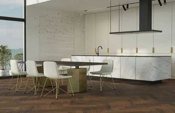 Паркетная доска Quartz Parquet Английская Ёлка Орех Американский 33-400-29 в Сыктывкаре