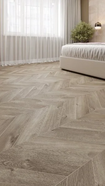 Кварц-виниловая плитка Alpine Floor Chevron Дуб Натур. Отбеленный ECO 20-3 (2,5 мм. 43 класс) в Сыктывкаре