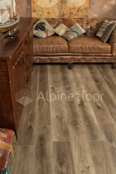 Кварц-виниловая плитка Alpine Floor Premium XL Дуб Коричневый ЕСО 7-9, 8 мм. 43 класс в Сыктывкаре