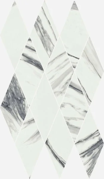 Керамогранит Italon Шарм Делюкс Статуарио Фантастико 28х48 мозаика Даймонд (Люкс) в Сыктывкаре