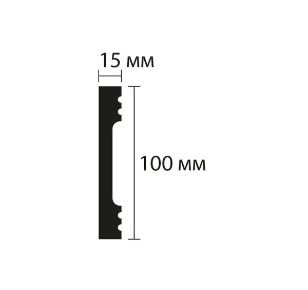 Плинтус NMC Wallstyl FD10 (100х15х2000 мм) в Сыктывкаре