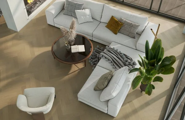 Паркетная доска Quartz Parquet Английская Ёлка Дуб Шампань 33-414 в Сыктывкаре