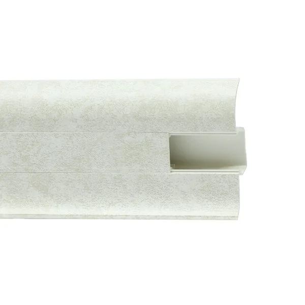 Пластиковый плинтус Royce №860 Белый Кварц (58х22х2200мм) в Сыктывкаре