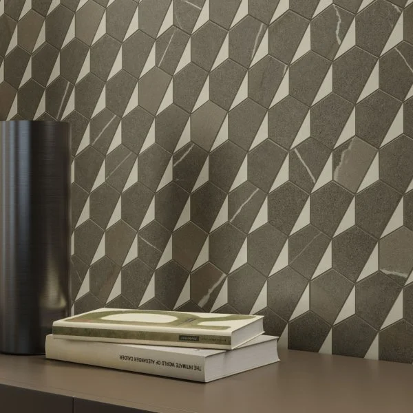 Керамогранит Italon Метрополис Мозаика Гексакон Ворм 25.4x31 (Натуральная) в Сыктывкаре