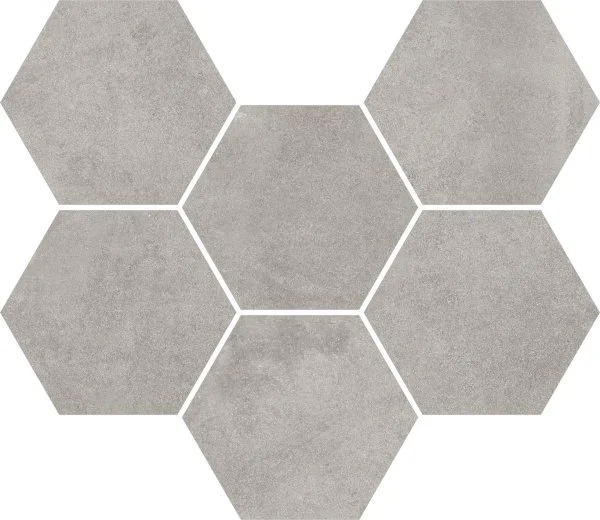 Керамогранит Coliseum Экспо Грэй Мозаика Гексагон (Натуральная, 25х29) в Сыктывкаре