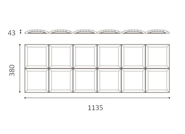 Декоративная панель NMC Arstyl Square (113.5x38x3 см) в Сыктывкаре